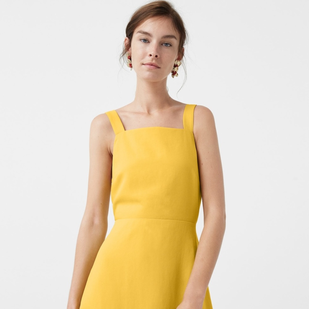 Elena Dress in Mustard
